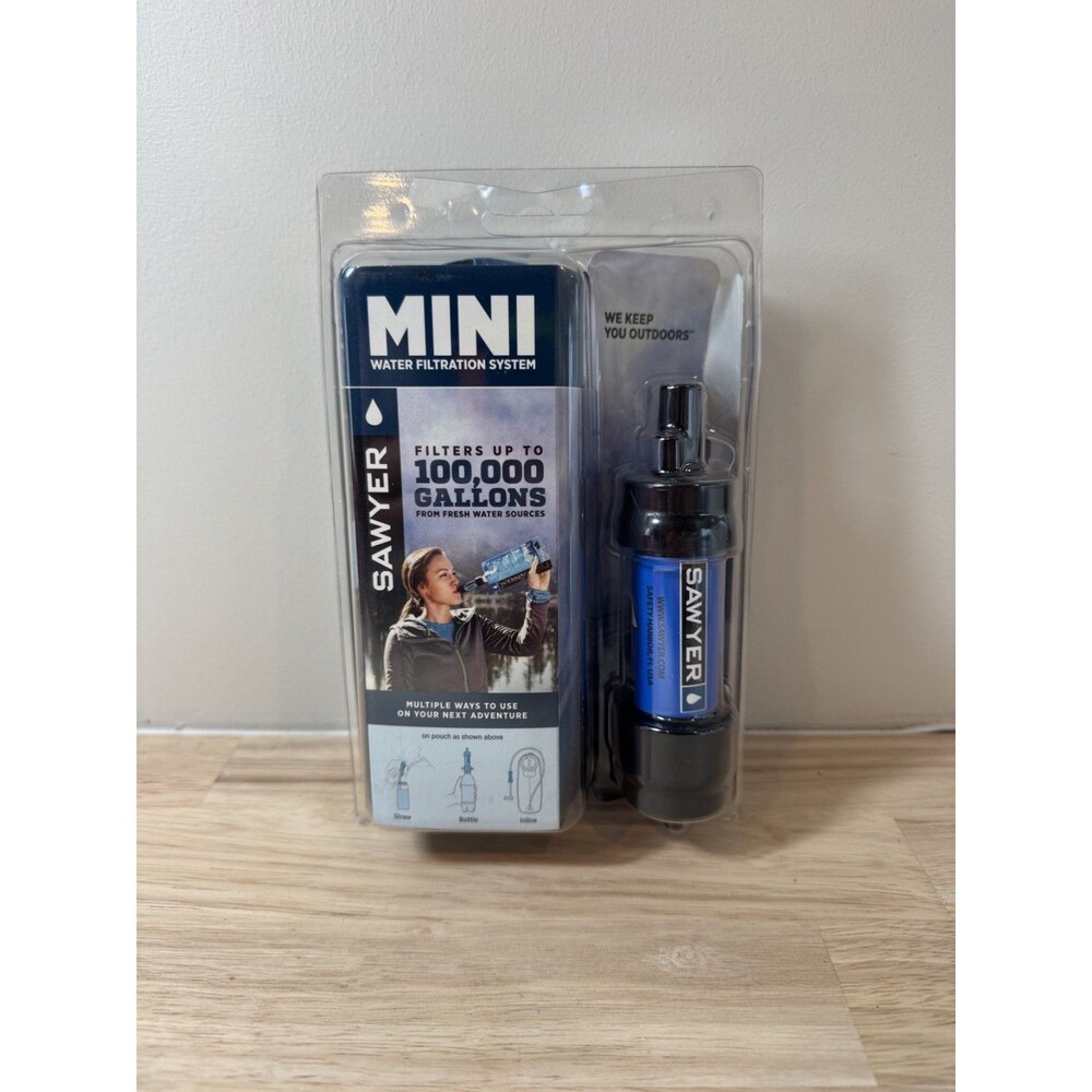 Sawyer SP128FC Mini Water Filtration System - Blue - OPEN BOX (NEW)
